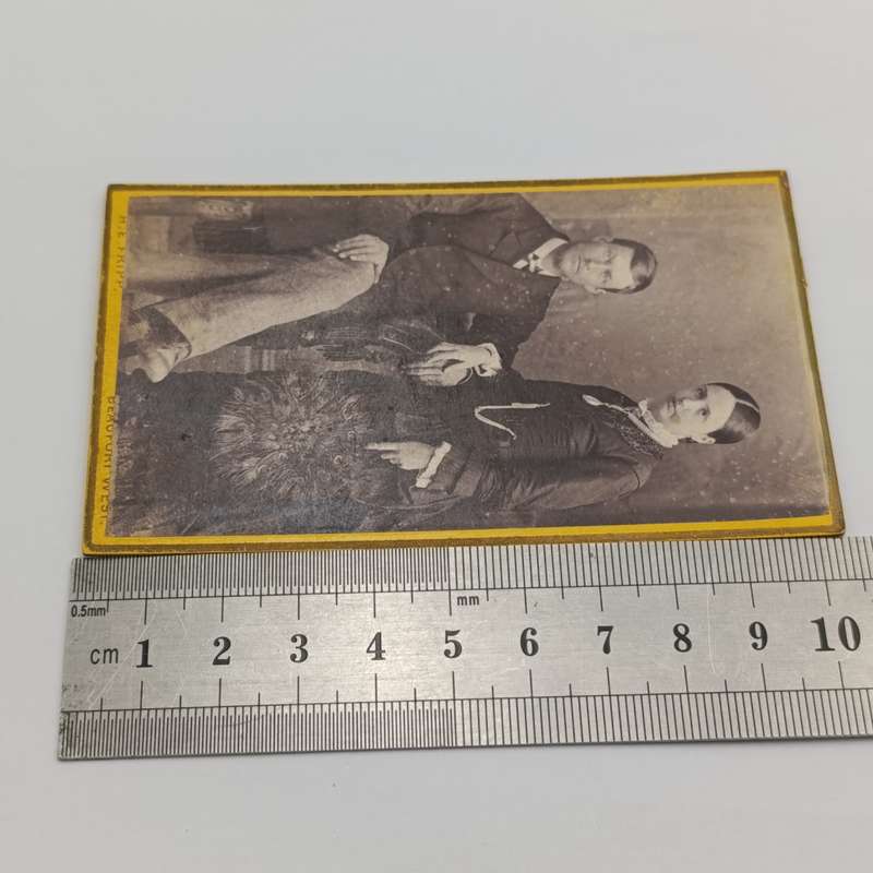 Late 1800's photo of young couple taken by HE Fripp of Beaufort West, South Africa