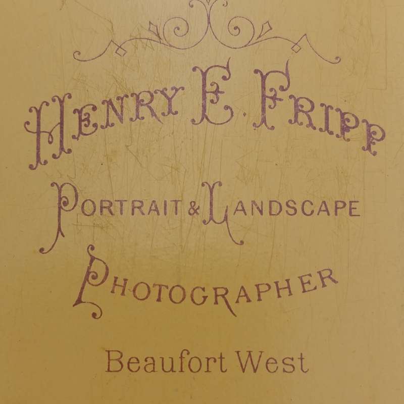 Late 1800's photo of Mother and 3 children - Taken by HE Fripp of Beaufort West, South Arica