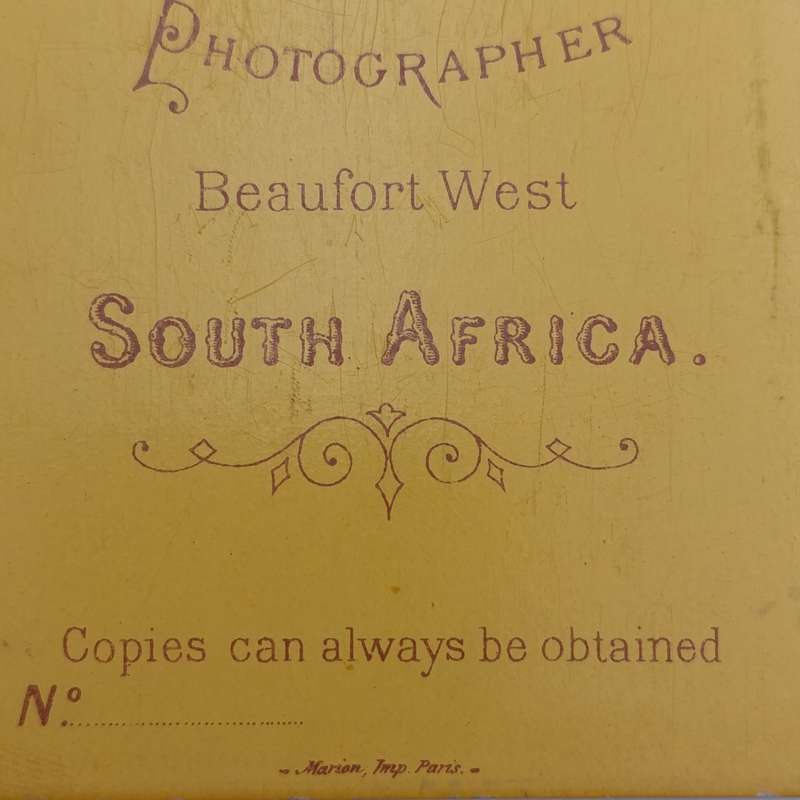 Late 1800's photo of Mother and 3 children - Taken by HE Fripp of Beaufort West, South Arica