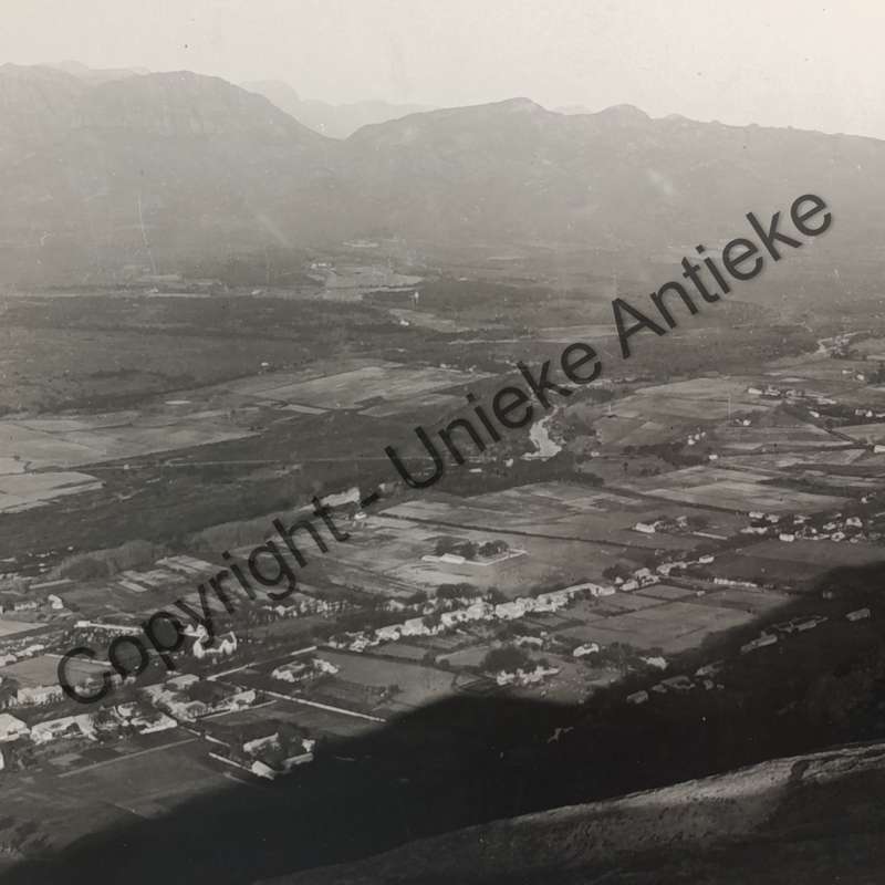 Antique photo of Paarl town taken from Paarl Rock - circa late 1800's/early 1900's