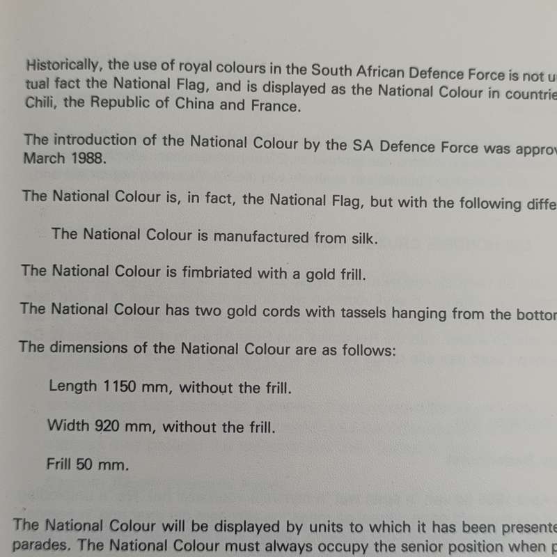 Annual South African Defence Force Day Parade Cape Town 1 July 1989