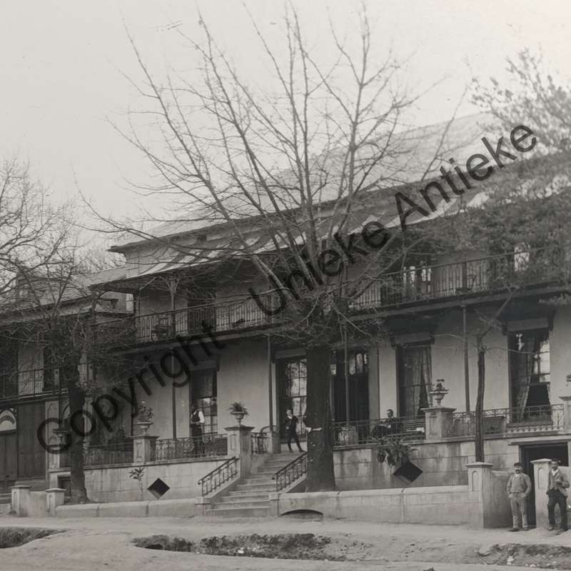 Antique photo taken at Zomerlust plein in Paarl - circa late 1800's
