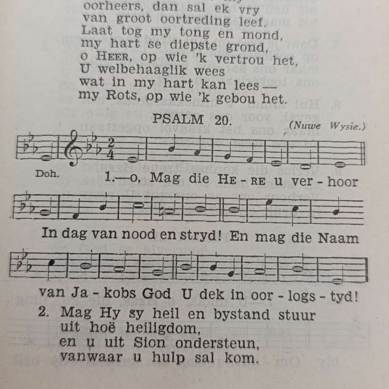 1948 issue Psalms and Gesange booklet