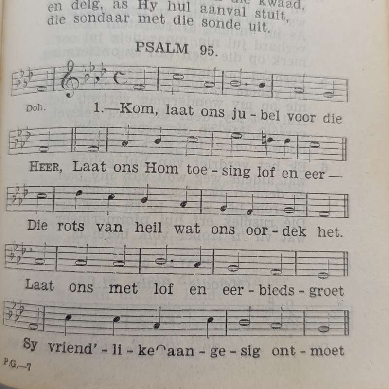 1948 issue Psalms and Gesange booklet