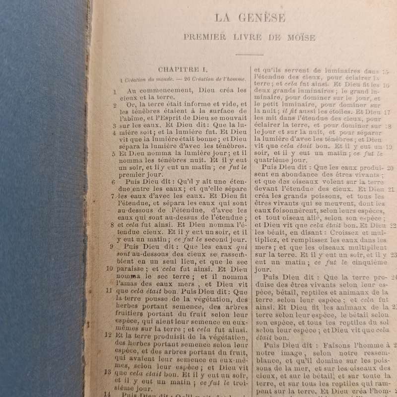 Antique French edition of The Bible