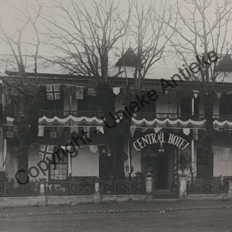 Antique photo of Central Hotel in Paarl - circa late 1800's