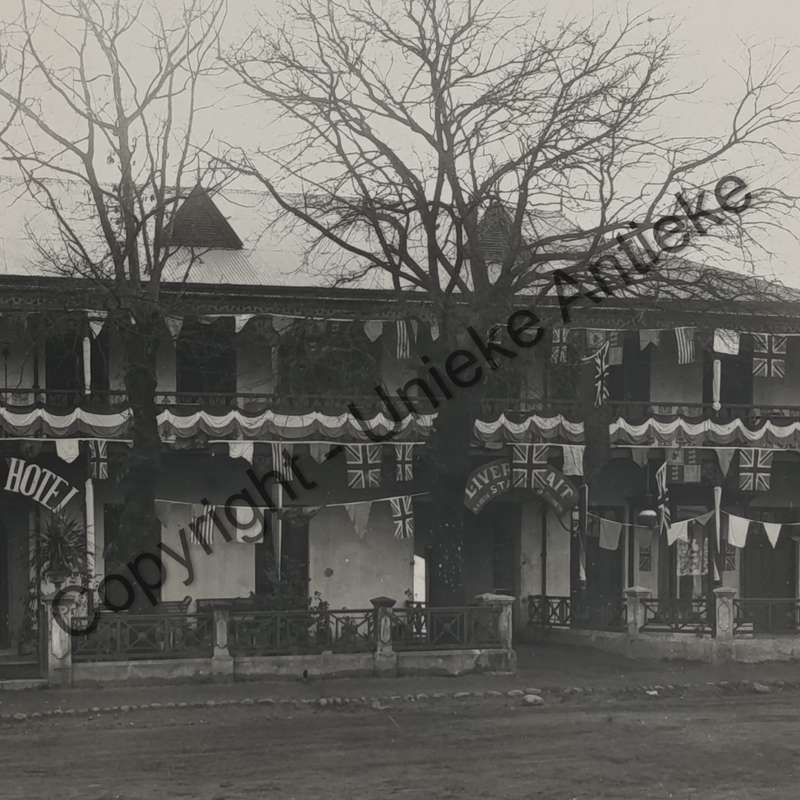 Antique photo of Central Hotel in Paarl - circa late 1800's