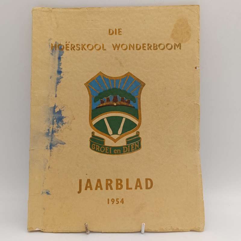 Die Hoerskool Wonderboom Jaarblad 1954