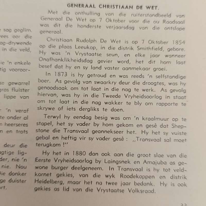 Die Hoerskool Wonderboom Jaarblad 1954