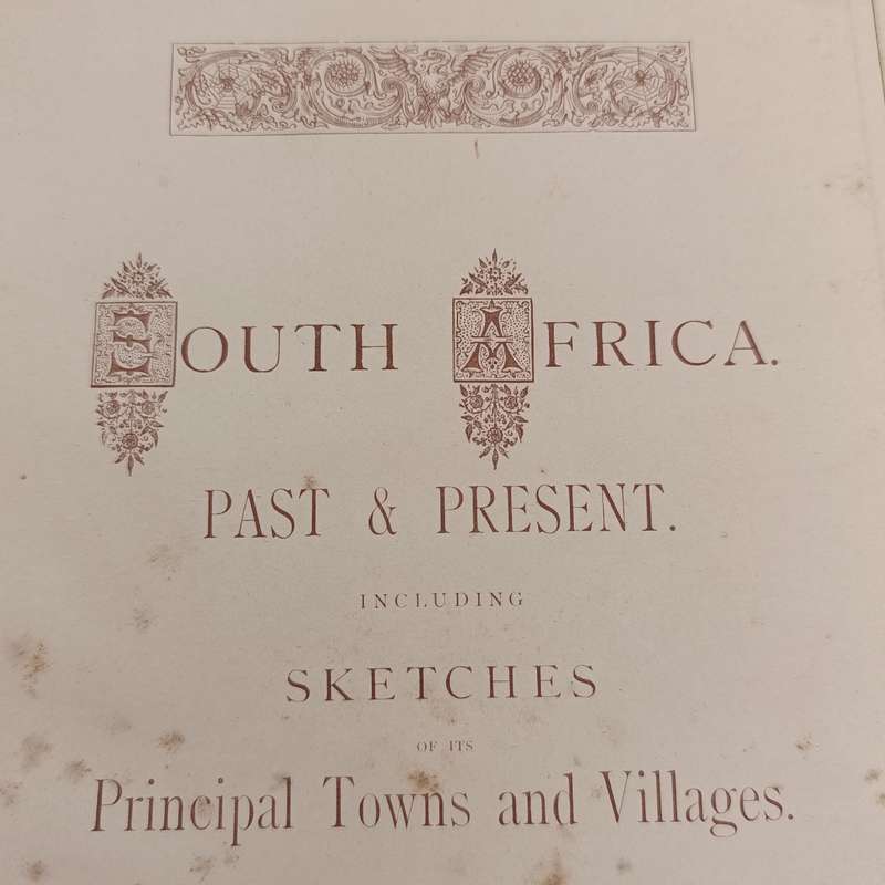 Photographic Scenery of South African book with 100 photos - circa 1880 - some damaged pages