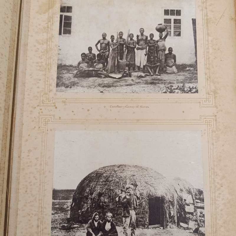 Photographic Scenery of South African book with 100 photos - circa 1880 - some damaged pages