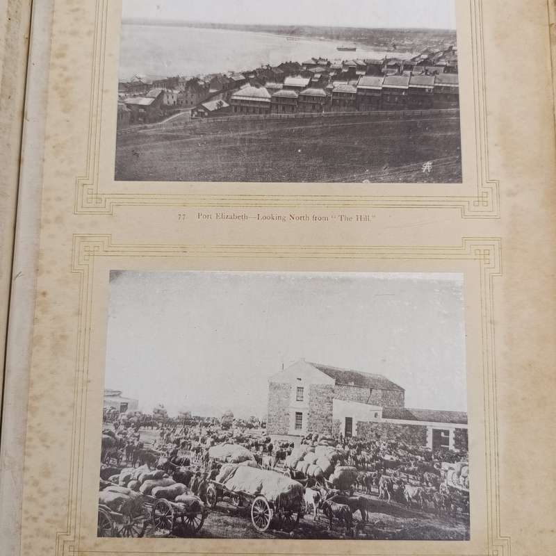 Photographic Scenery of South African book with 100 photos - circa 1880 - some damaged pages