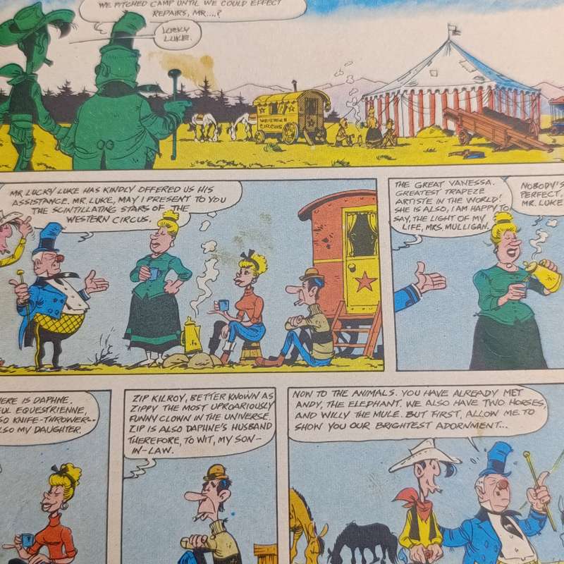 Lucky Luke Western Circus graphic novel