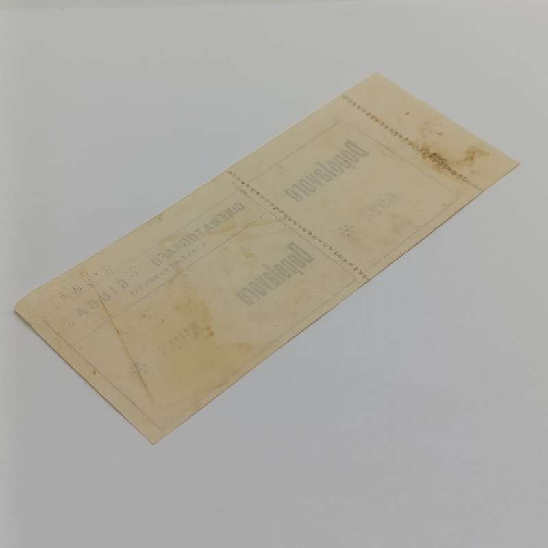 Italian WW2 Facist Leisure organization movie ticket - Somalia - unused