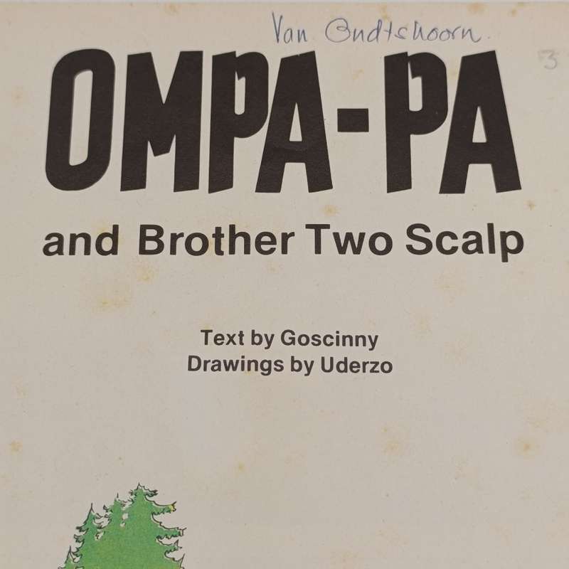 Ompa-Pa and brother two Scalp comic book by Goscinny and Ulderzo