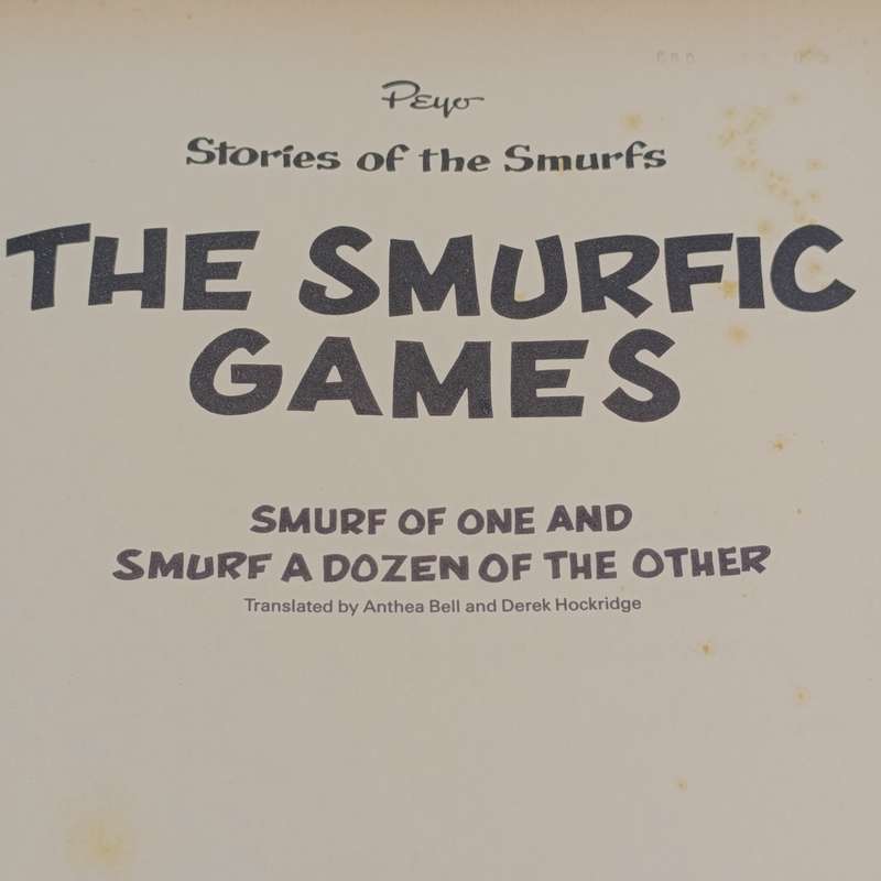 Smurfs in The Smurfic games