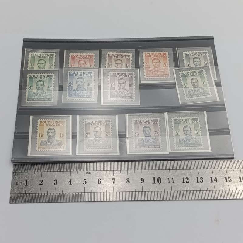 Southern Rhodesia set of 13 George 6 stamps mint - 1937 issue