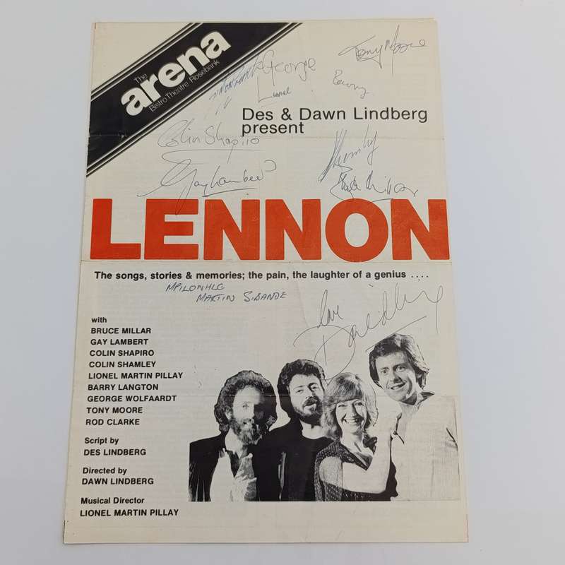Brochure for the Des & Dawn Lindberg show Lennon signed by most of the Stars of the show