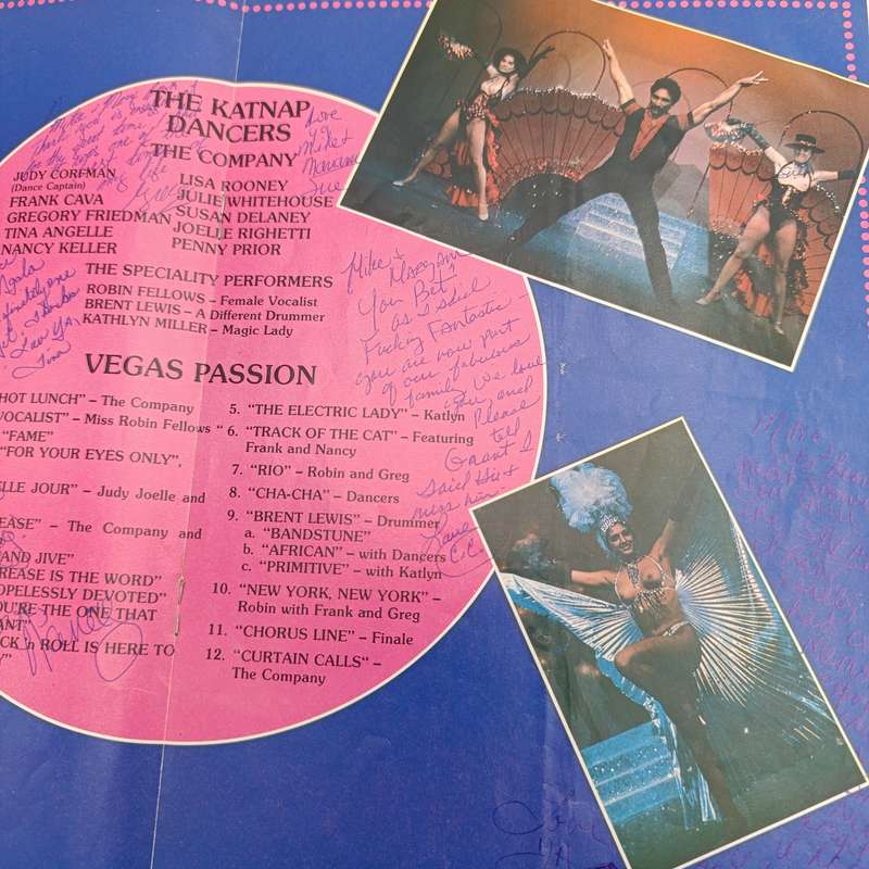 Wild Coast Theatre Brochure - Vegas Passion - signed and attributed by various of the stars
