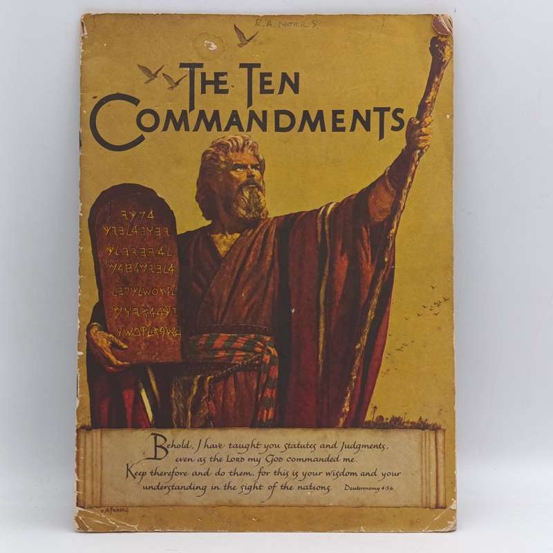 Original Brochure for the film - The Ten Commandments - Charlton Heston