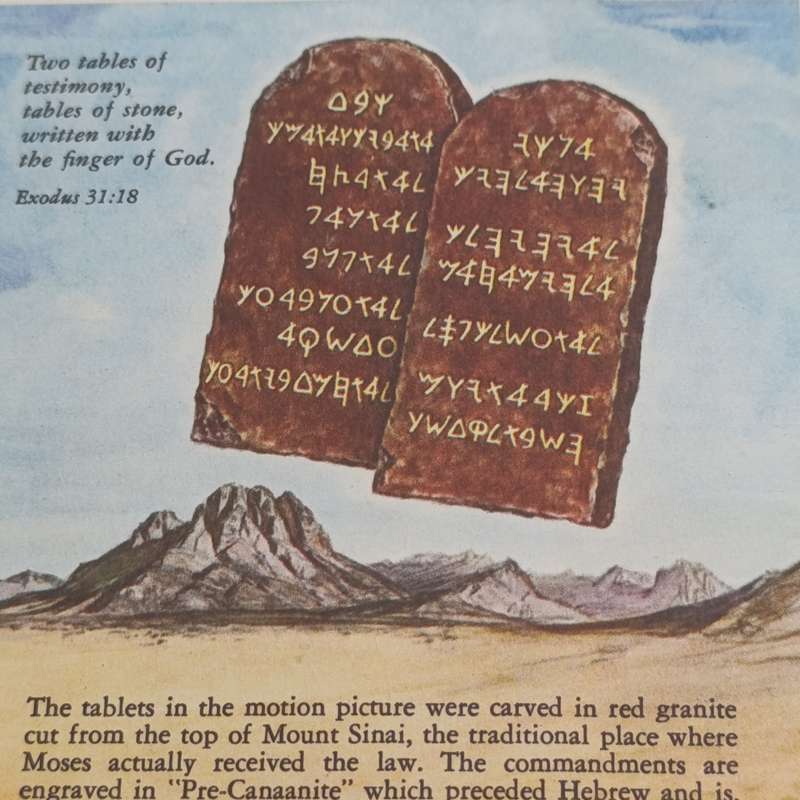 Original Brochure for the film - The Ten Commandments - Charlton Heston