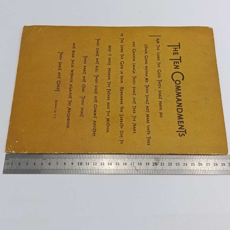 Original Brochure for the film - The Ten Commandments - Charlton Heston