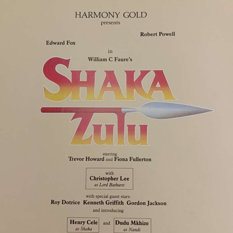 Original Souvenir Brochure for the film Shaka Zulu - with a few Newspaper cuttings about Henry Cele