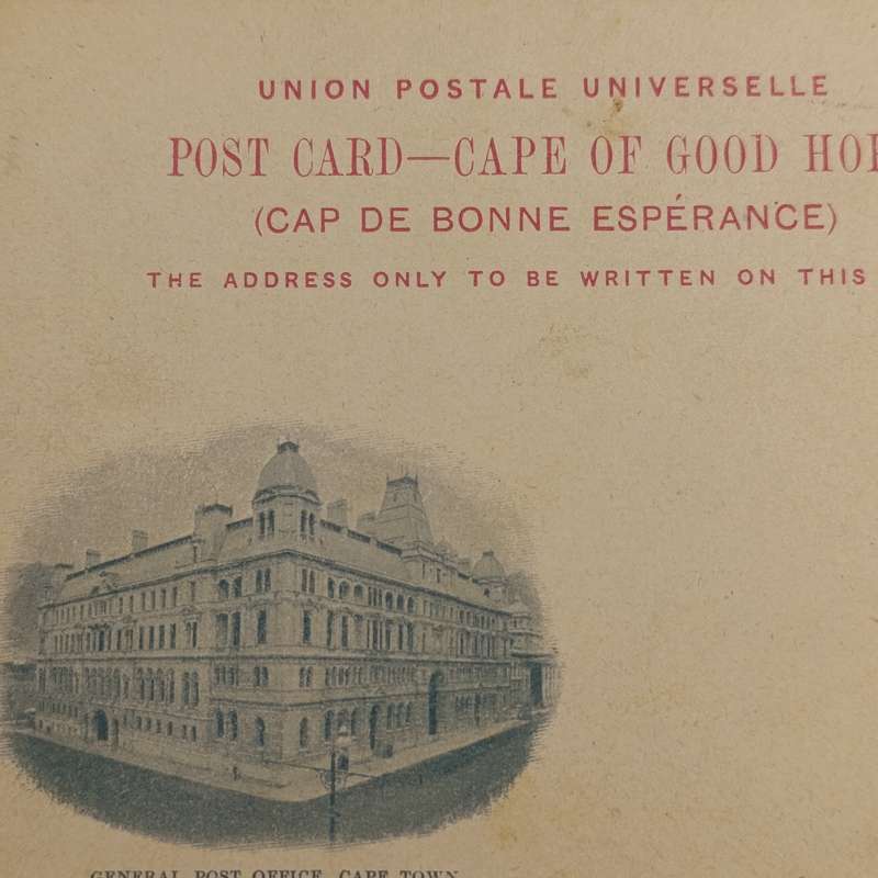 Cape of Good Hope unused pre-franked postcard (one penny)