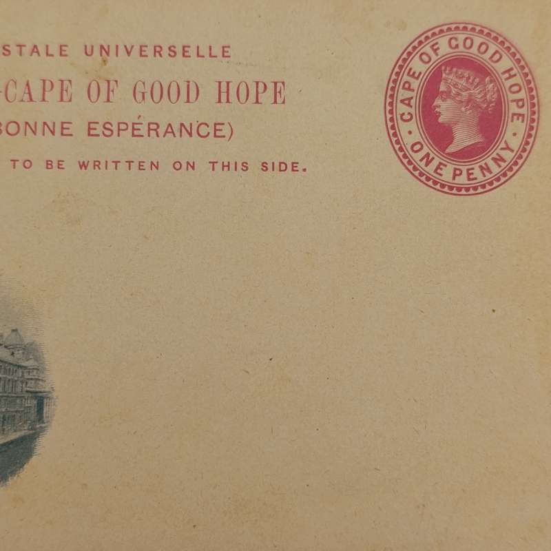 Cape of Good Hope unused pre-franked postcard (one penny)