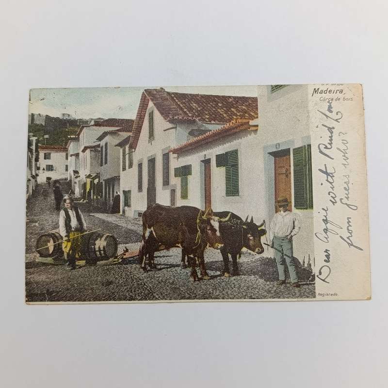 1906 Postcard Madeira to 3 Anchor Bay - 3 instead of three