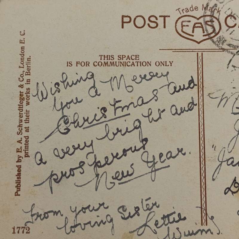 1911 Postcard sent from Porterville to Jan Fouriekraal Oudtshoorn - addressed to Joseph Barry