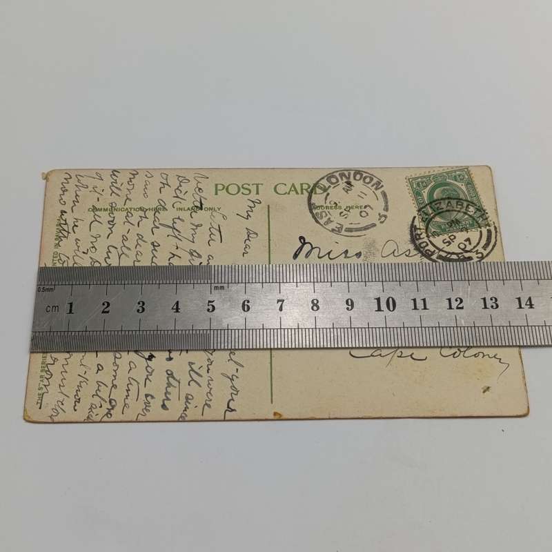 1907 Postcard From Port Elizabeth to Blaney Junction, East London - Funny card