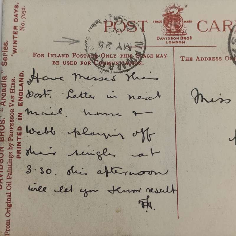 1908 Postcard from Matatiele, through Kokstad to Newmarket (East Griqualand postmarks)