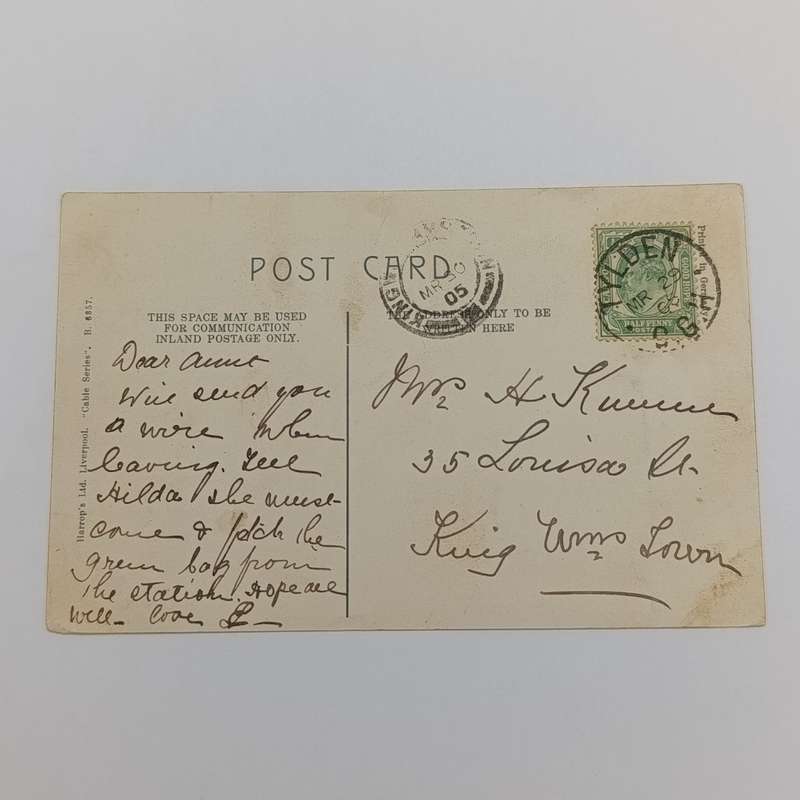 1905 Postcard from Tylden Ciskei to King Williams Town