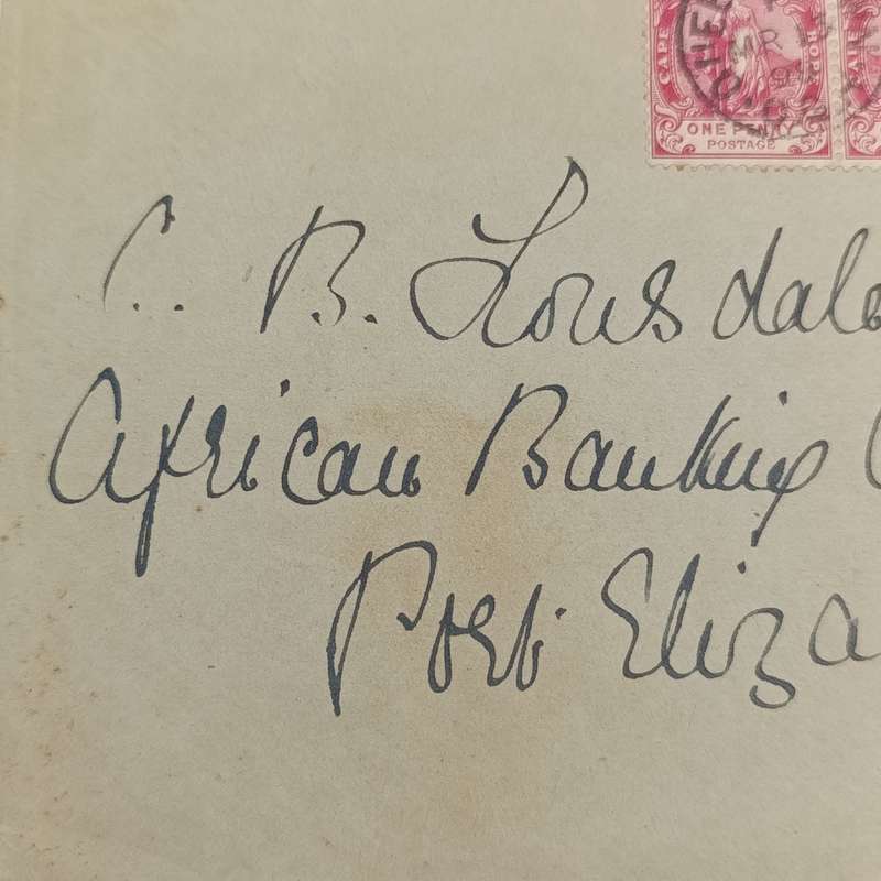 1898 letter Queenstown to Port Elizabeth 3 x One Penny Cape of Good Hope stamps cancelled Queenstown