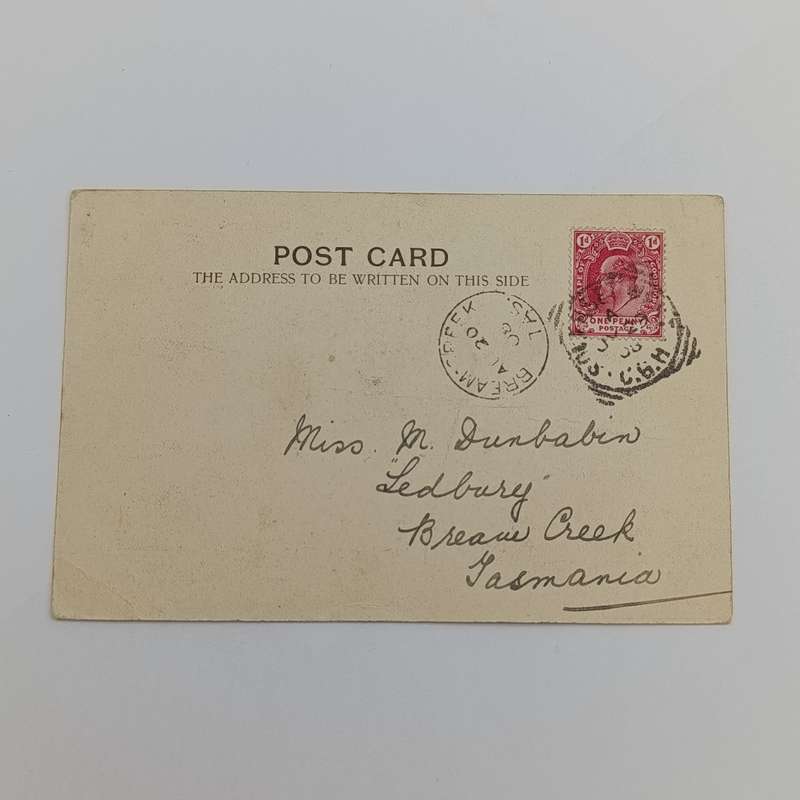1908 Postcard from Somerset West, Cape Colony to Bream Creek, Tasmania