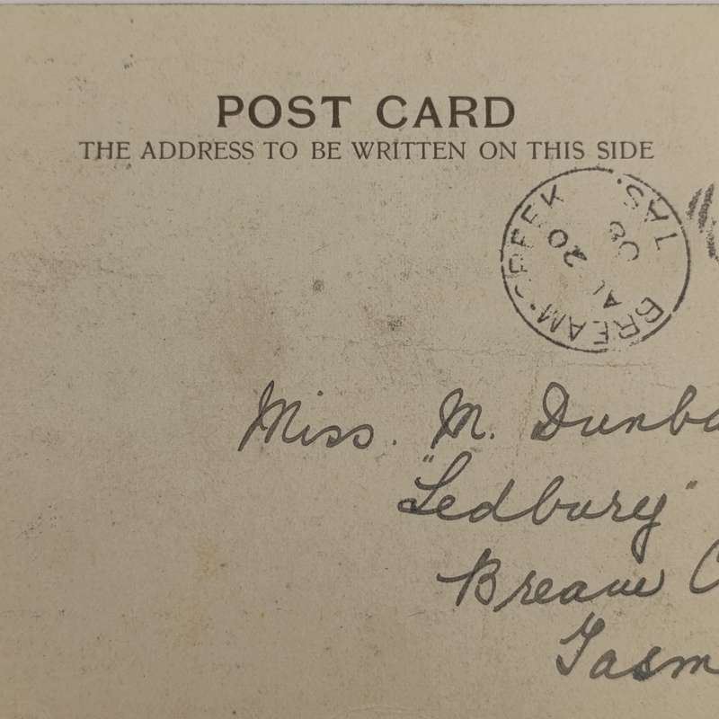 1908 Postcard from Somerset West, Cape Colony to Bream Creek, Tasmania