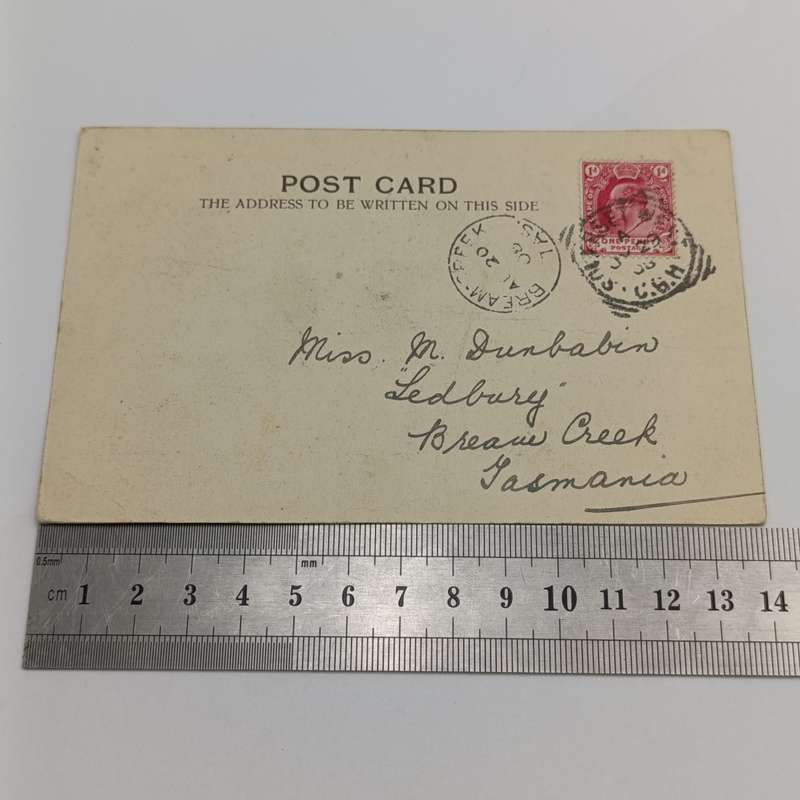 1908 Postcard from Somerset West, Cape Colony to Bream Creek, Tasmania