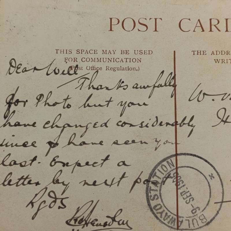1905 Postcard from East London, South Africa to Gwelo, Rhodesia through Bulawayo station