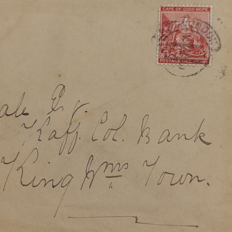 Early 1900's letter East London to King Williams Town - East London hooded postmark