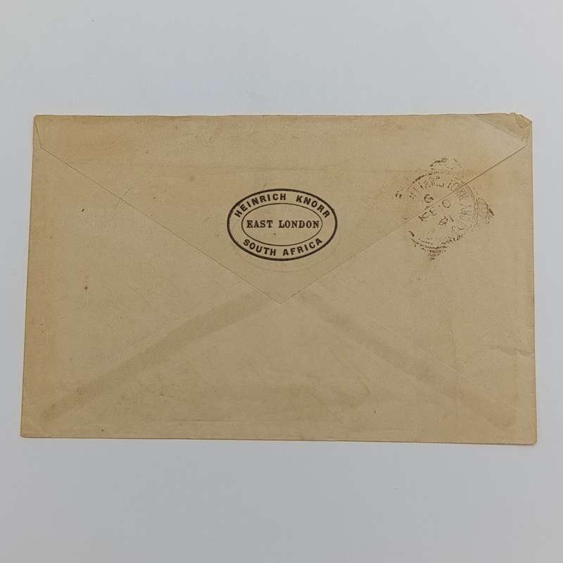 Early 1900's letter East London to King Williams Town - East London hooded postmark
