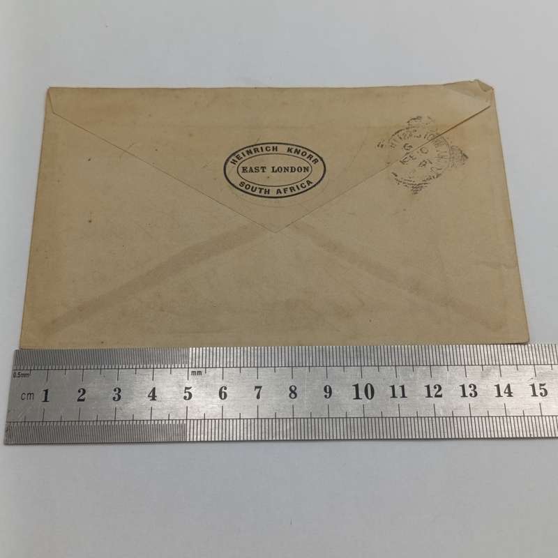 Early 1900's letter East London to King Williams Town - East London hooded postmark