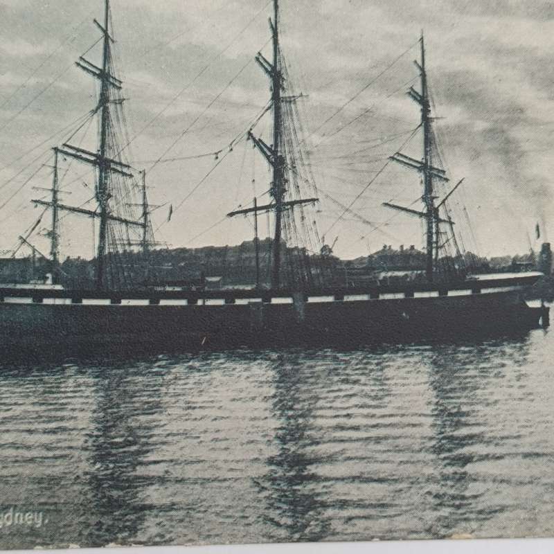 1909 Postcard from Fraserburg Rd to Ceres, Cape Colony - Pictures of shipping Millers Point, Sydney