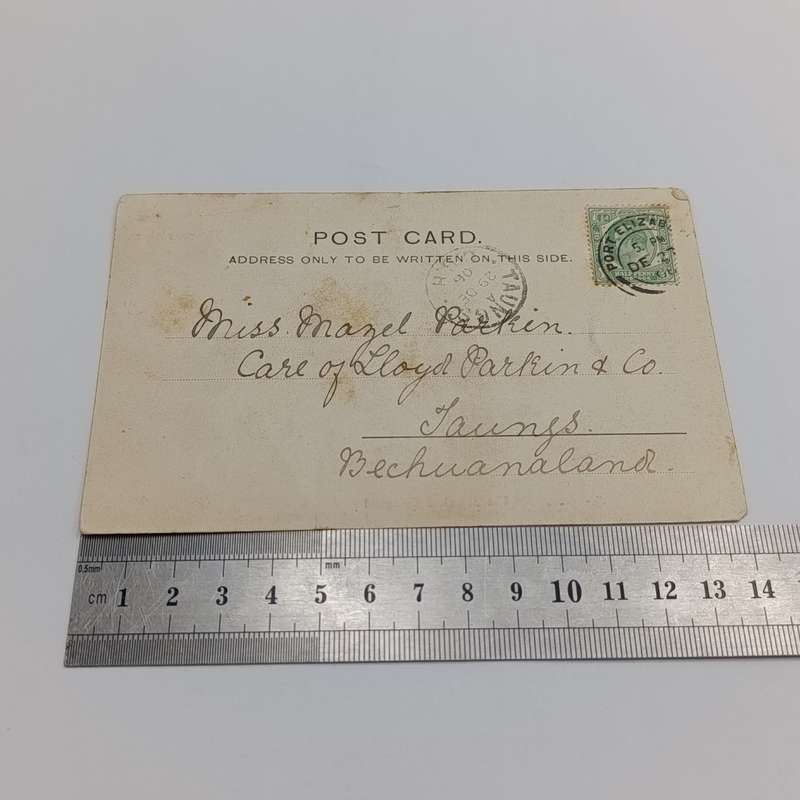 1906 Postcard Port Elizabeth to Bechuanaland - Picture of the Shepstone monument in Pietermaritzburg