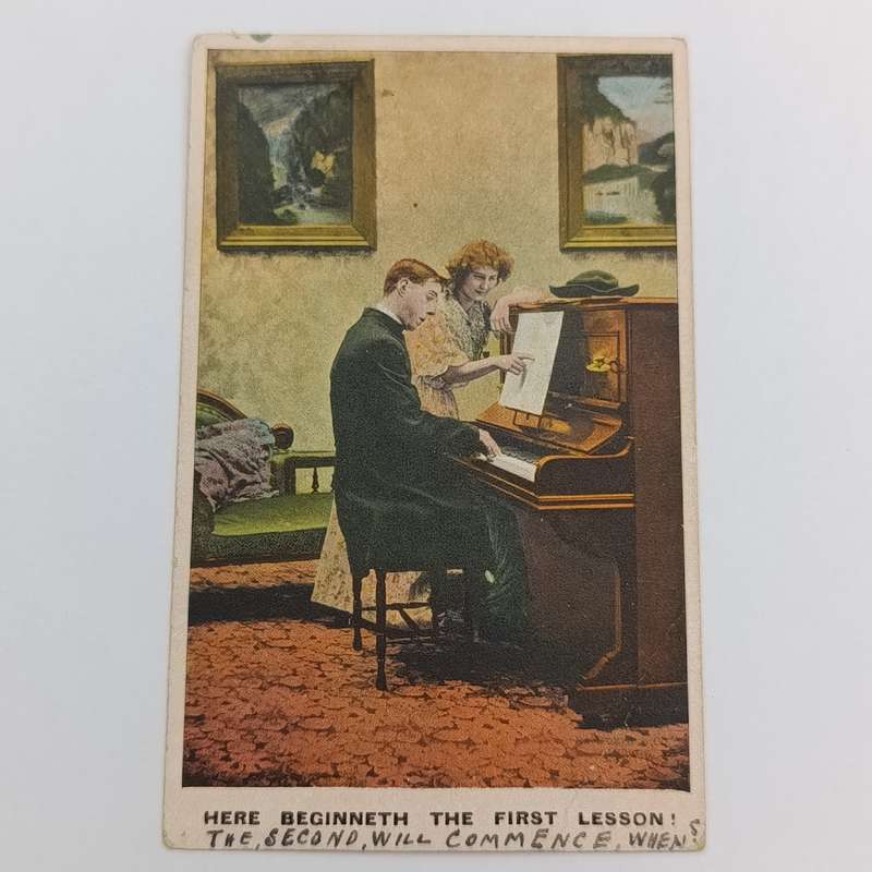 Early 1900's postcard posted in Campbell - Griqualand West area - Posted to Papkuil funny postcard