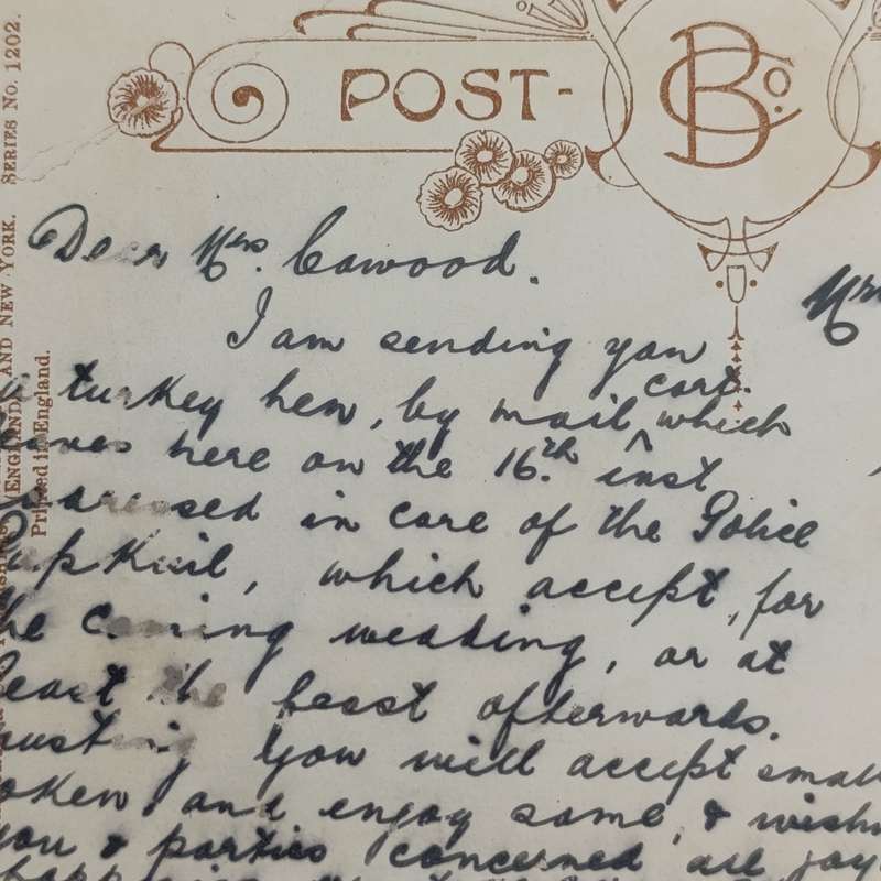 Early 1900's postcard posted in Campbell - Griqualand West area - Posted to Papkuil funny postcard