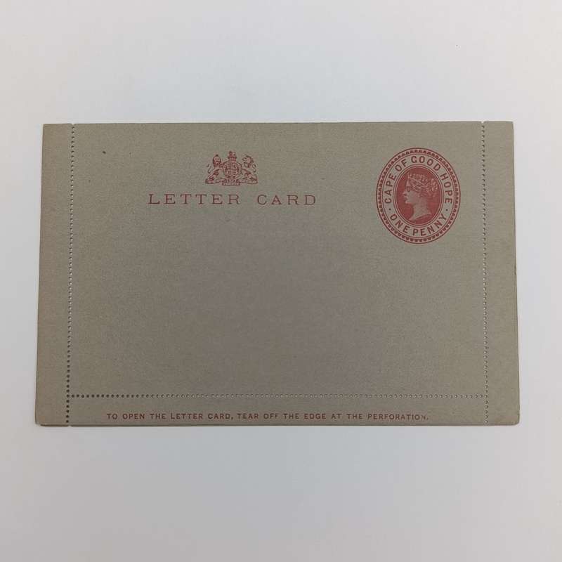 Late 1800's Cape of Good Hope Letter card unused