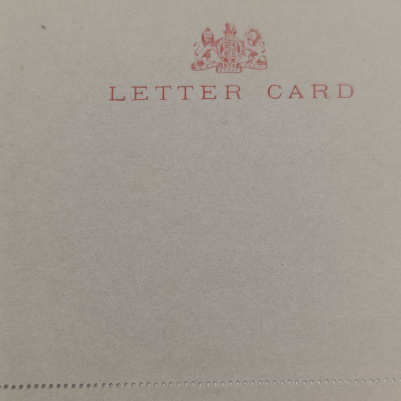 Late 1800's Cape of Good Hope Letter card unused