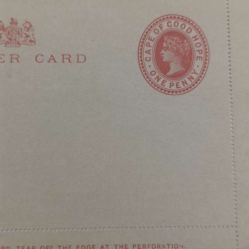 Late 1800's Cape of Good Hope Letter card unused