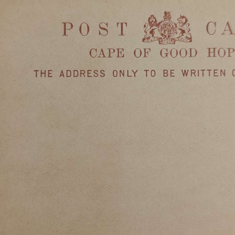 Cape of Good Hope prepaid postcard unused